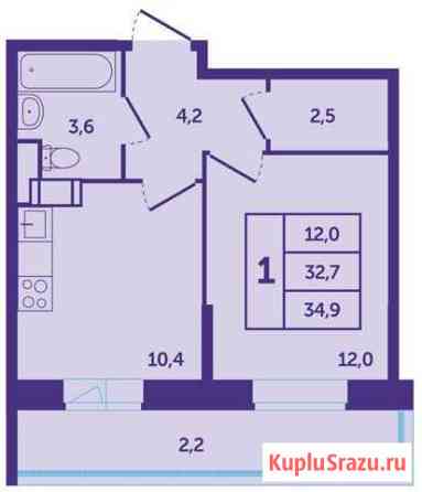 1-комнатная квартира, 35 м², 16/17 эт. на продажу в Красногорске Московской области Красногорск