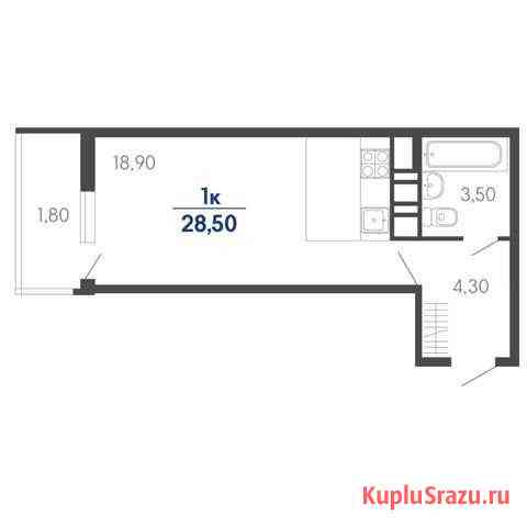 Квартира-студия, 28.5 м², 10/24 эт. на продажу в Краснодаре Краснодар