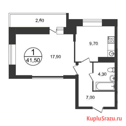 3-комнатная квартира, 78.6 м², 2/17 эт. на продажу в Люберцах Люберцы - изображение 1
