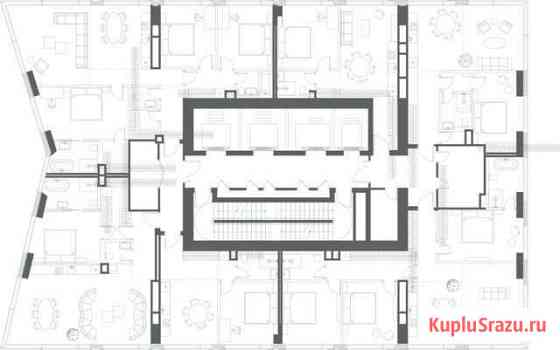 1-комнатная квартира, 54.3 м², 51/65 эт. на продажу в Москве Москва