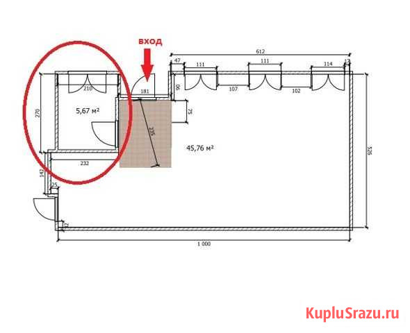 Помещение свободного назначения, 5.6 кв.м. Санкт-Петербург - изображение 1