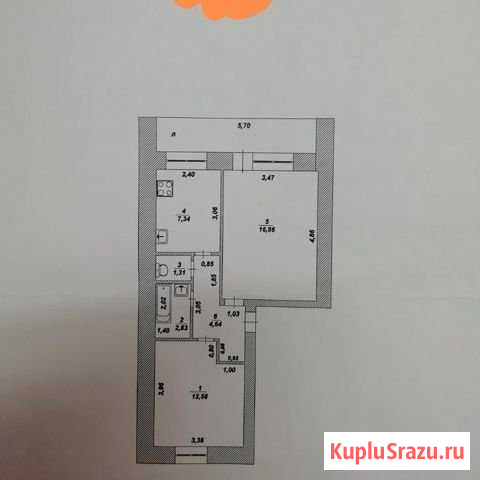 2-комнатная квартира, 46 м², 1/5 эт. на продажу в Димитровграде Димитровград - изображение 1