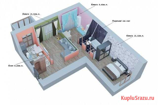 3-комнатная квартира, 69.9 м², 2/6 эт. на продажу в Костроме Кострома - изображение 1