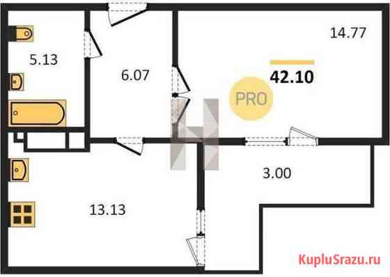 1-комнатная квартира, 42.1 м², 11/24 эт. на продажу в Самаре Самара