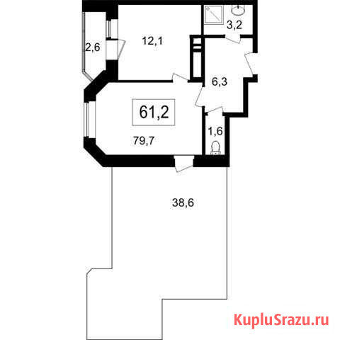 2-комнатная квартира, 79.7 м², 7/7 эт. на продажу в Мытищах Мытищи - изображение 1