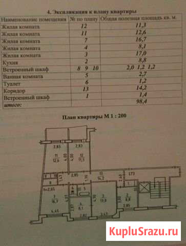 5-комнатная квартира, 103 м², 8/9 эт. на продажу в Краснообске Краснообск - изображение 1