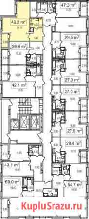 1-комнатная квартира, 40.2 м², 17/25 эт. на продажу в Москве Москва