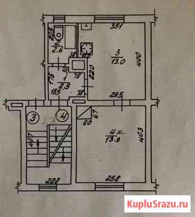 1-комнатная квартира, 32.4 м², 2/3 эт. на продажу в Калининграде Калининград