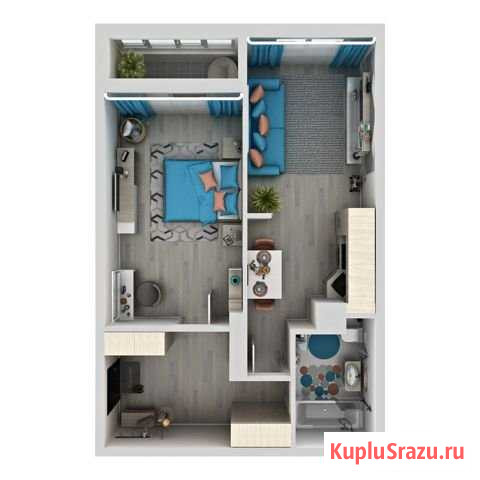 1-комнатная квартира, 48 м², 9/24 эт. на продажу в Самаре Самара - изображение 1