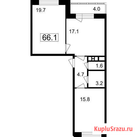 2-комнатная квартира, 62.1 м², 6/7 эт. на продажу в Мытищах Мытищи - изображение 1