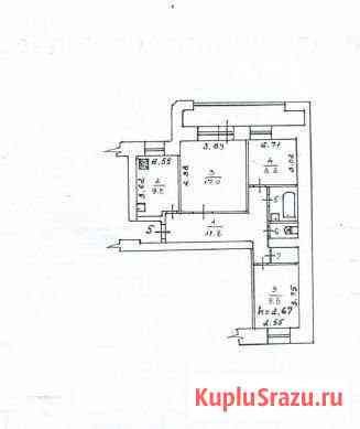 3-комнатная квартира, 60.8 м², 3/9 эт. на продажу в Инте Инта