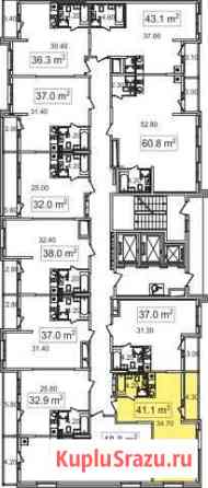 1-комнатная квартира, 41.1 м², 4/26 эт. на продажу в Москве Москва