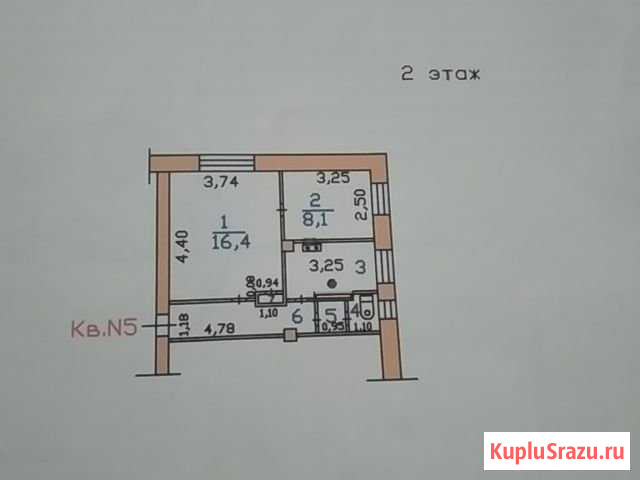 2-комнатная квартира, 38 м², 2/2 эт. на продажу в Иваново Иваново - изображение 1