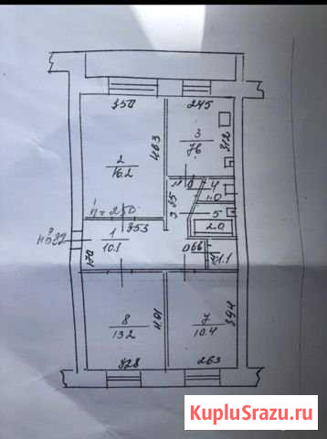 3-комнатная квартира, 65 м², 2/5 эт. на продажу в Чите Чита - изображение 1