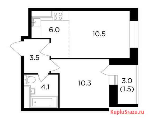 2-комнатная квартира, 35.9 м², 9/16 эт. на продажу в Пушкино Пушкино