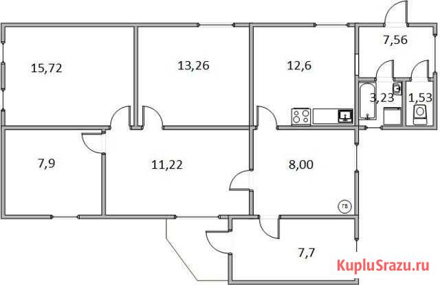 Дом 88.5 м² на участке 6 сот. на продажу в Кирсанове Кирсанов - изображение 1