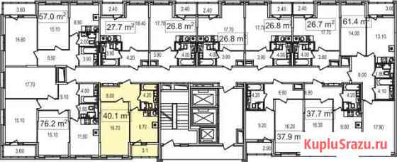 1-комнатная квартира, 40.1 м², 9/25 эт. на продажу в Москве Москва