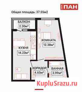 1-комнатная квартира, 37.6 м², 9/24 эт. на продажу в Санкт-Петербурге Санкт-Петербург