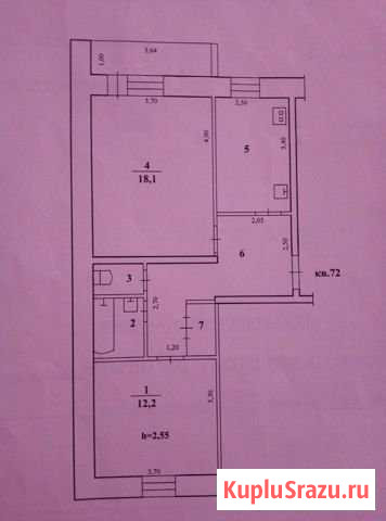 2-комнатная квартира, 53 м², 4/5 эт. на продажу в Емве Емва - изображение 1