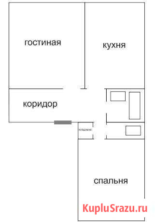 2-комнатная квартира, 56 м², 2/2 эт. на продажу в Севске Севск - изображение 1