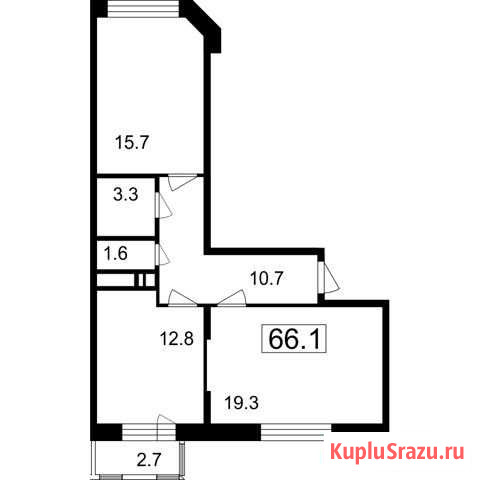 2-комнатная квартира, 63.4 м², 7/7 эт. на продажу в Мытищах Мытищи - изображение 1