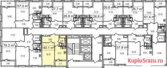 1-комнатная квартира, 40.1 м², 9/25 эт. на продажу в Москве Москва