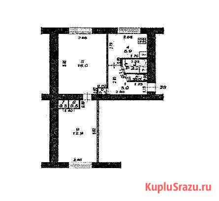 2-комнатная квартира, 44.3 м², 1/5 эт. на продажу в Редкино Редкино