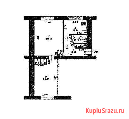 2-комнатная квартира, 44.3 м², 1/5 эт. на продажу в Редкино Редкино - изображение 1