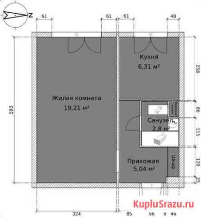 1-комнатная квартира, 33 м², 1/9 эт. на продажу в Королеве Королев