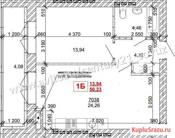 2-комнатная квартира, 50.2 м², 1/7 эт. на продажу в Ульяновске Ульяновск - изображение 1