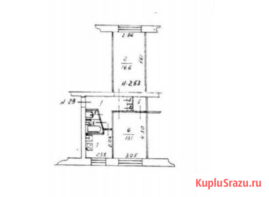 2-комнатная квартира, 46.7 м², 3/5 эт. на продажу в Ковдоре Ковдор - изображение 1