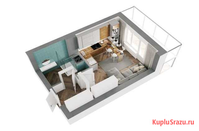 Квартира-студия, 30.7 м², 2/24 эт. на продажу в Казани Казань - изображение 1