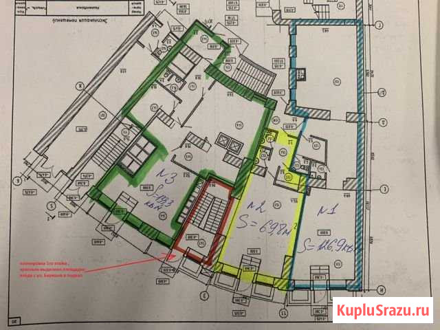 Торговое помещ. 270 кв.м.. Цоколь со входом с Баумана Казань - изображение 1