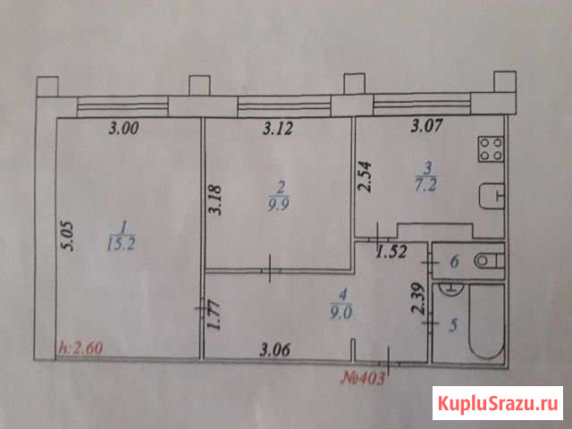 2-комнатная квартира, 44.6 м², 4/5 эт. на продажу в Федоровском Ханты-Мансийского округа Федоровский - изображение 1