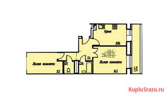 2-комнатная квартира, 52.2 м², 7/10 эт. на продажу в Осиново Осиново