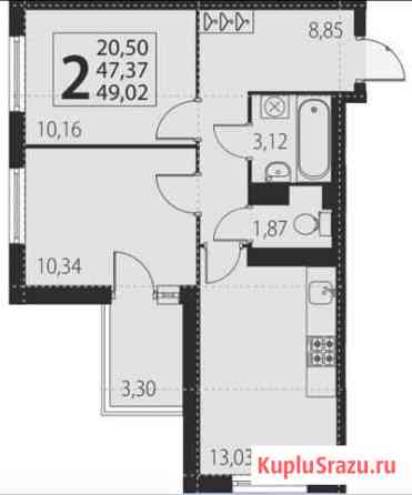 2-комнатная квартира, 49 м², 11/27 эт. на продажу в Санкт-Петербурге Санкт-Петербург