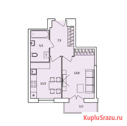 1-комнатная квартира, 39.4 м², 10/19 эт. на продажу в Пензе Пенза - изображение 1