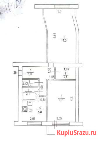 2-комнатная квартира, 47.8 м², 2/5 эт. на продажу в Воткинске Воткинск - изображение 1