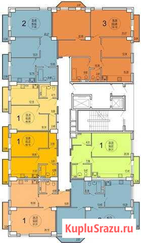 1-комнатная квартира, 49.1 м², 13/20 эт. на продажу в Самаре Самара - изображение 1