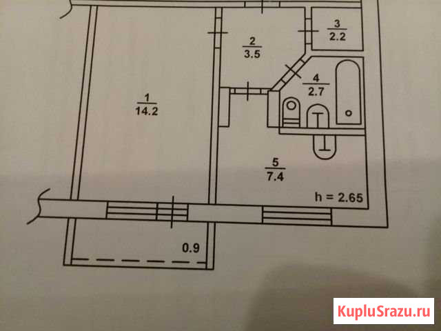 1-комнатная квартира, 30.9 м², 2/9 эт. на продажу в Волгодонске Волгодонск - изображение 1