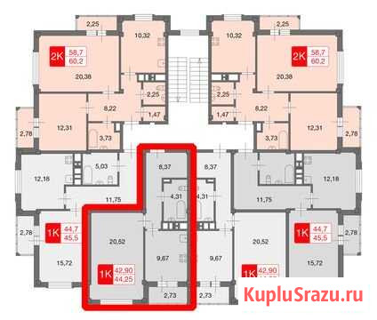 1-комнатная квартира, 43.6 м², 1/3 эт. на продажу в Москве Москва - изображение 1