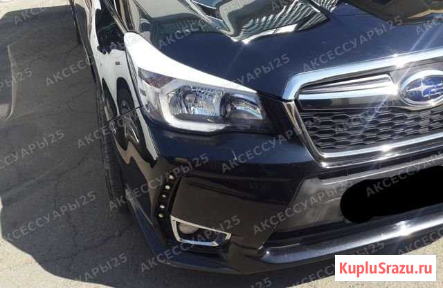 Реснички на фары Subaru Forester SJ 2012-2015г Владивосток - изображение 1