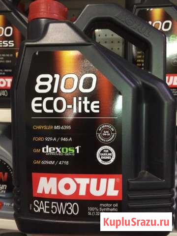 Масло motul 8100 Eco-lite 5w30 5л Уфа - изображение 1