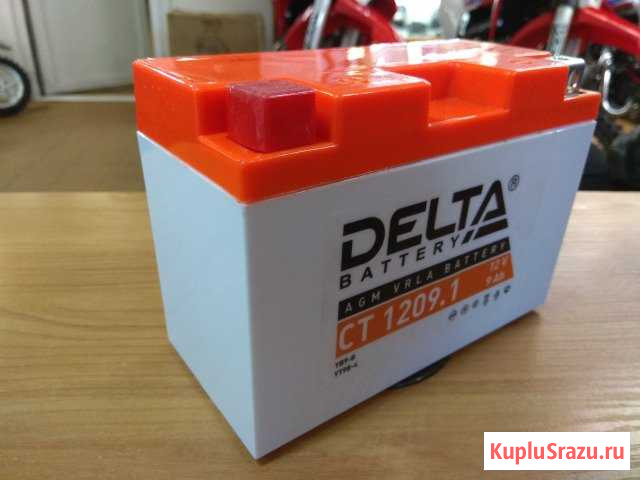 Аккумулятор delta CT 1209.1 (аналог yuasa YT9B-BS) Санкт-Петербург - изображение 1