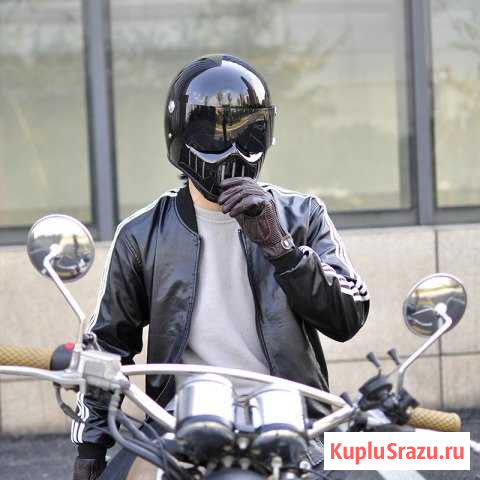 Мотошлем ретро TT&CO Ghost Rider мото шлем новый Санкт-Петербург - изображение 1