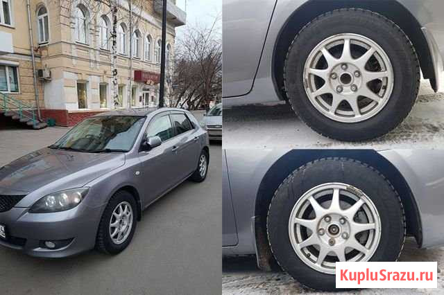 Диски литые Mazda / R15 / 5х114,3 / 4шт + резина Красноярск - изображение 1