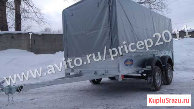 Прицеп для снегохода Б-34 оц с тентом новинка Новокузнецк - изображение 1