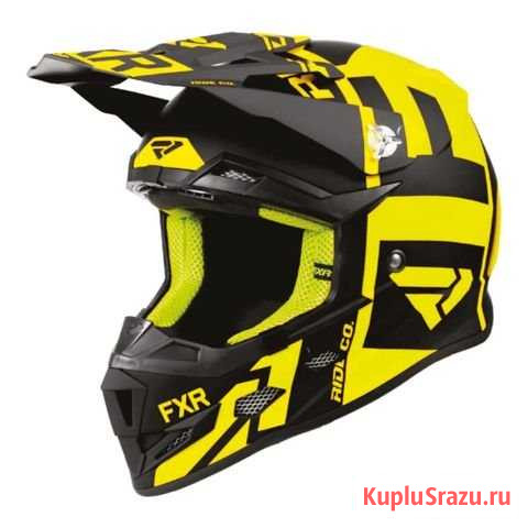 Шлем FXR Clutch Evo, подростки (Black/Hi Vis, M) Санкт-Петербург - изображение 1