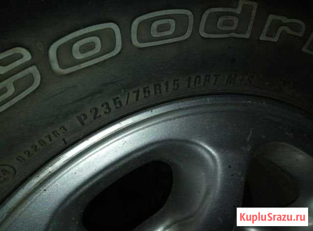 Летняя резина bf goodrush 235/75R15 Липецк - изображение 1