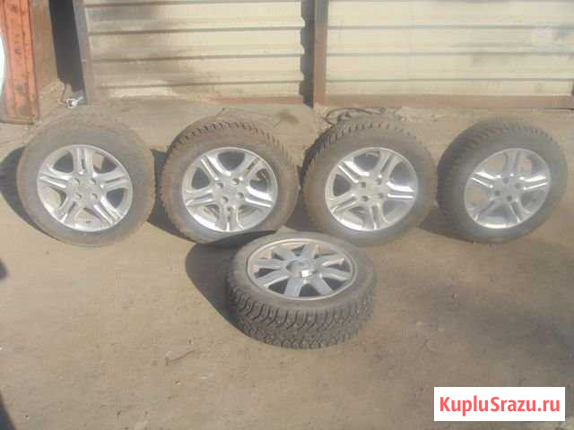 Колёса запаска 4штуки R15 4x100 зима диски Челябинск - изображение 1